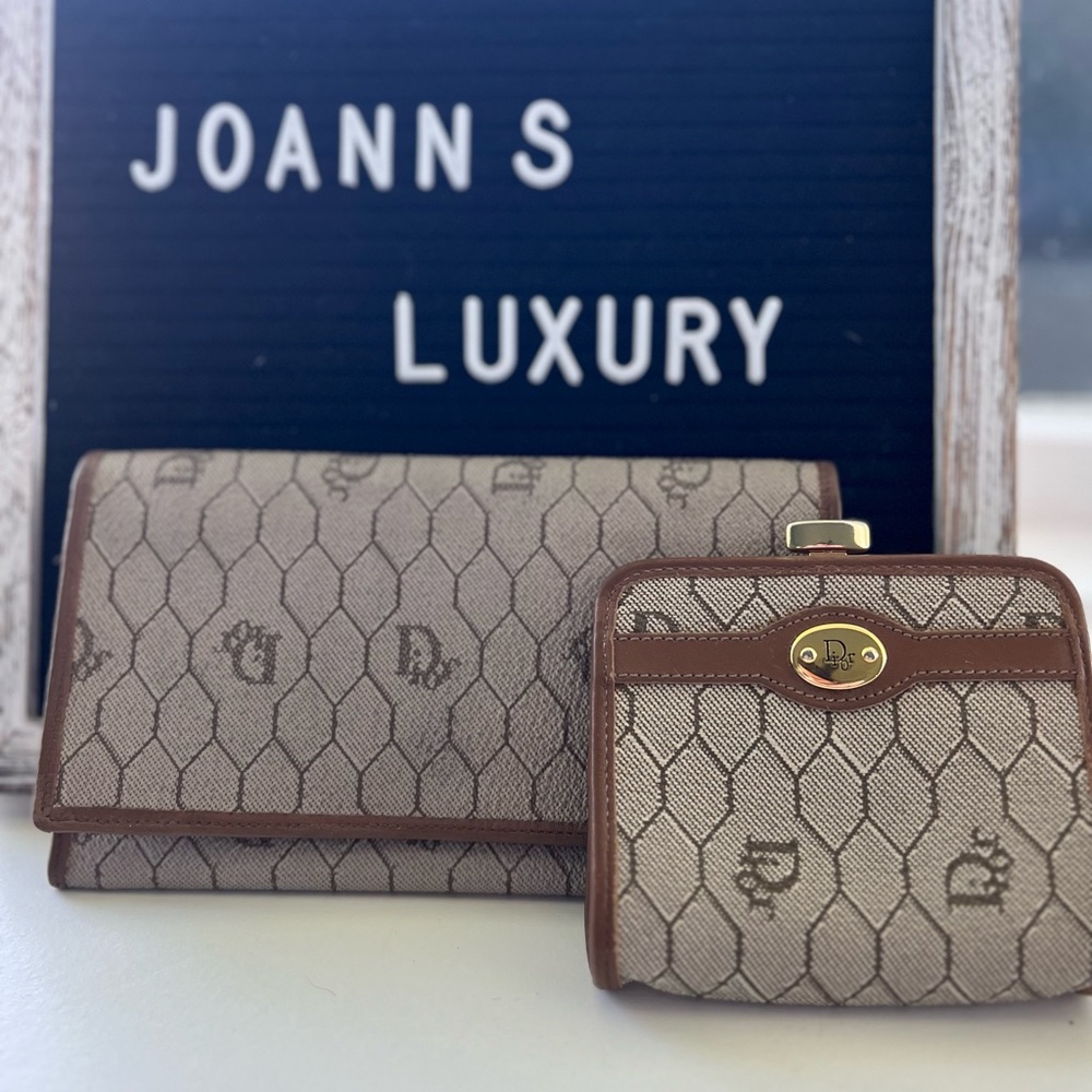 ✅ BUNDLE‼️Dior Long Leather  wallet and short wallet